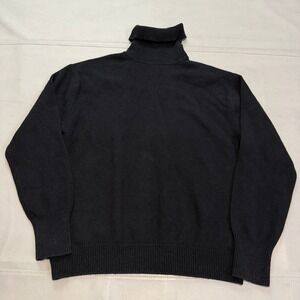 J Peterman Men Silk/Cashmere Old Money Quiet Luxury Sweater High Turtle Neck M-